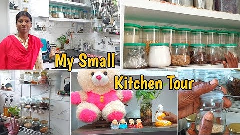 My New Home Simple கிச்சன் Tour / My small non modular kitchen tour 👩‍🍳 @AshwinBharathivlog