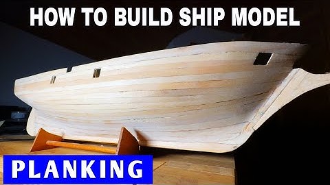 How to Build Ship Model, Top Planking || SMS Saida 1:65