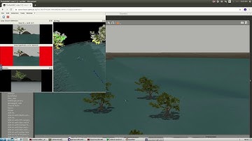 RTABMap SLAM with PX4 Heron boat in mock lake world with Tempe Town lake coordinates.