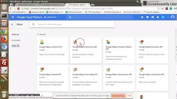 Video Tutorial for Creating  Google Map API