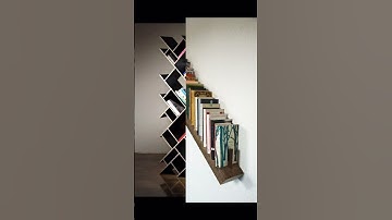 Modern Creative Book Shelf Design #shorts #shortvideo #shortviral #homedecor #bookshelf