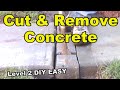 4 Ways to Cut & Remove Concrete for French Drain, - Level 2 - EASY DIY