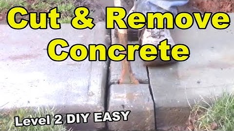 4 Ways to Cut & Remove Concrete for French Drain, - Level 2 - EASY DIY