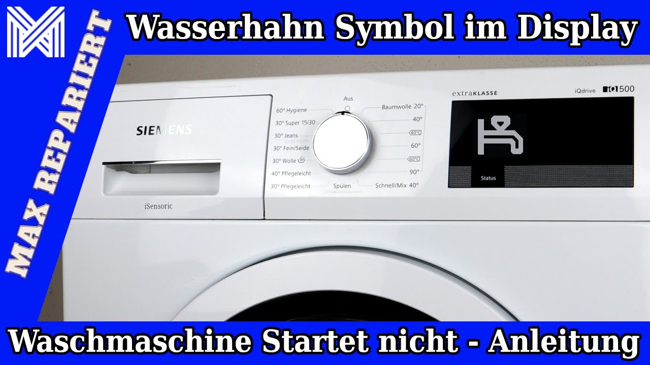 Siemens Spülmaschine Zieht Kein Wasser Und Brummt Siemens Waschmaschine IQ500 zieht kein Wasser - Aquastop tauschen