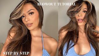 STEP BY STEP: AT HOME BLOWOUT TUTORIAL (BEGINNER FRIENDLY) | stephvillastyle