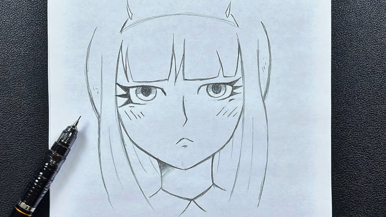 M.J DRAWING on X: How to draw an easy and simple anime with a pencil. Very  simple and easy anime drawings If you love AnimeDrawing, come here.  ❤❤👇👇👇👇   / X