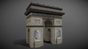 3D Model - Arc De Triomphe - Downloadable