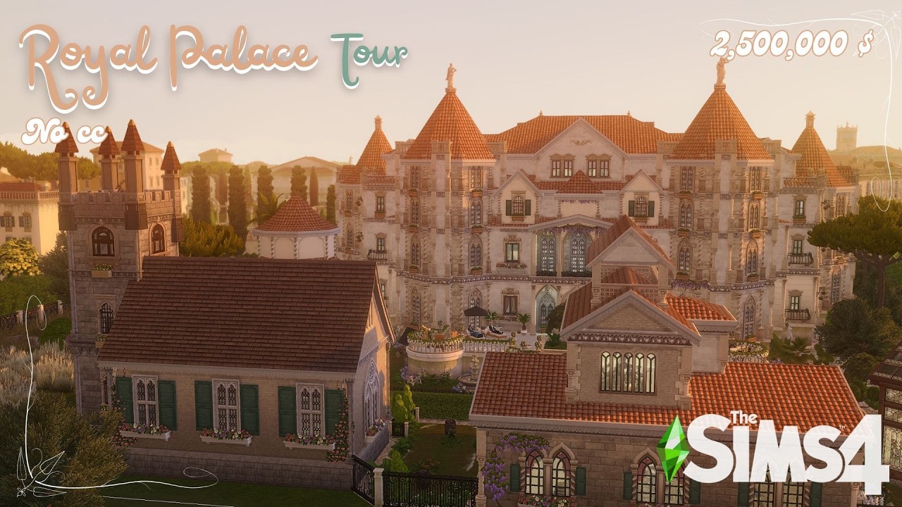 2,500,000 Simoleon Royal Palace Tour | The Sims 4 Royalty & Legacy | Full Build Showcase