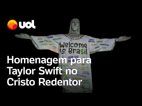 Taylor Swift no Brasil: cantora ganha homenagem com projeção no Cristo Redentor; veja vídeo