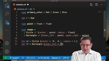 Variants | OCaml Programming | Chapter 3 Video 13