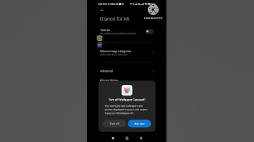 Remove Glance from Mi phone