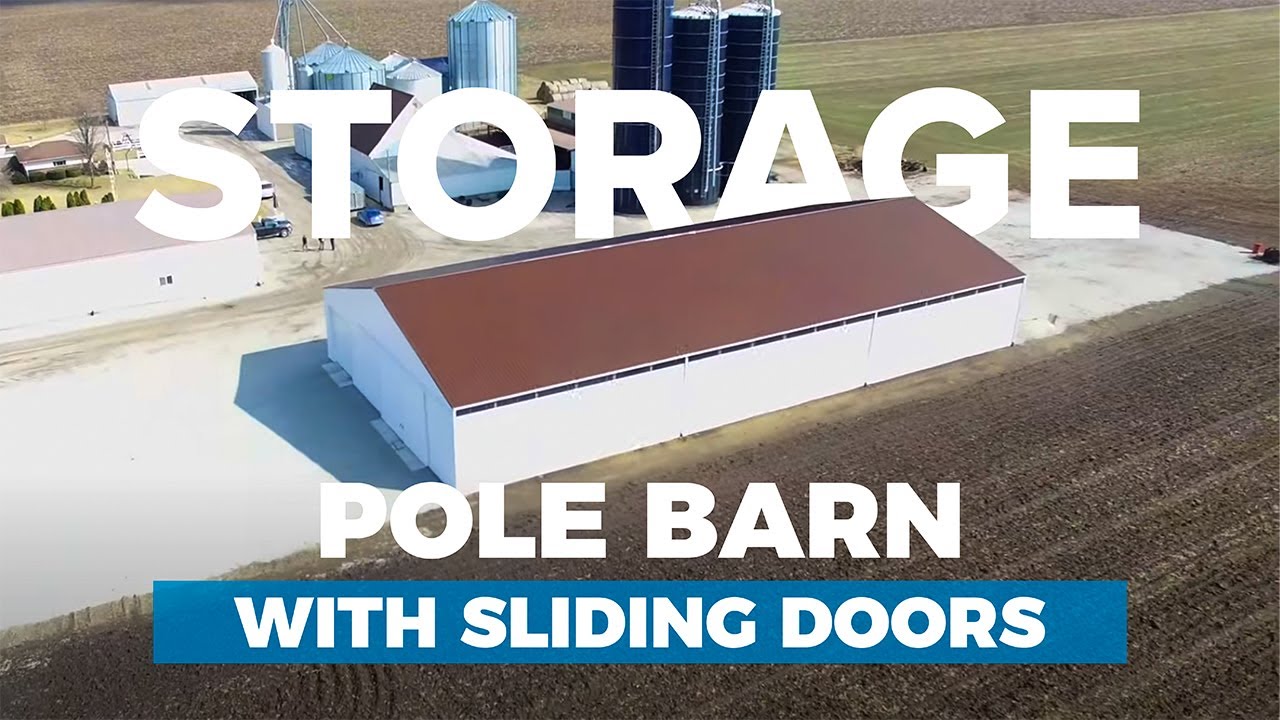 Best Cold  Storage  Pole Barn with Overhead and Sliding  