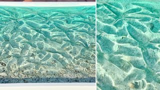 How to Create Texture in Beach Resin Wall Art: Resin Art for Beginners