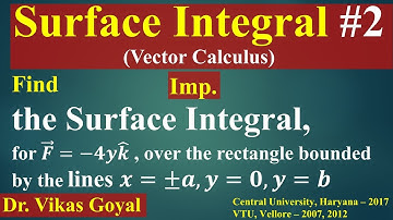 Surface Integral #2 in Hindi (V.Imp) | Vector Calculus | Engineering Mathematics