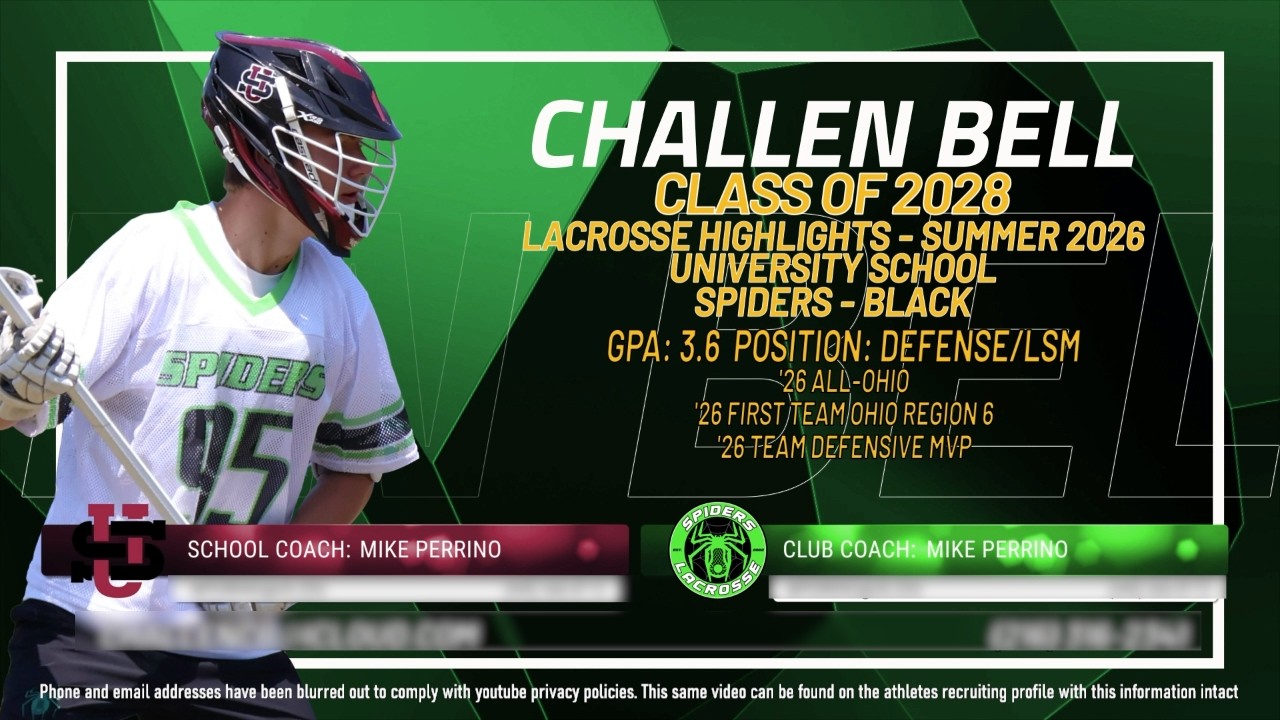 Challen Bell - Lacrosse Highlights Summer 2026
