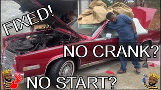 1985 Cadillac Eldorado VLOG 39k Miles! No Start NO Crank (Grounded wire) Watch till  the end!
