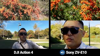 Dji Osmo Action 4 Vs Sony Zv-E10 Video Camera For Vlogging? 4K Footage Comparison, Low-Light
