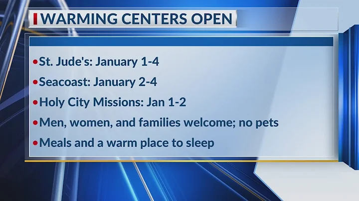 Warming shelters open amid very cold temperatures