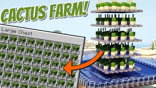 EASY and CHEAP Minecraft Cactus Farm for Java 1.19+: Tutorial
