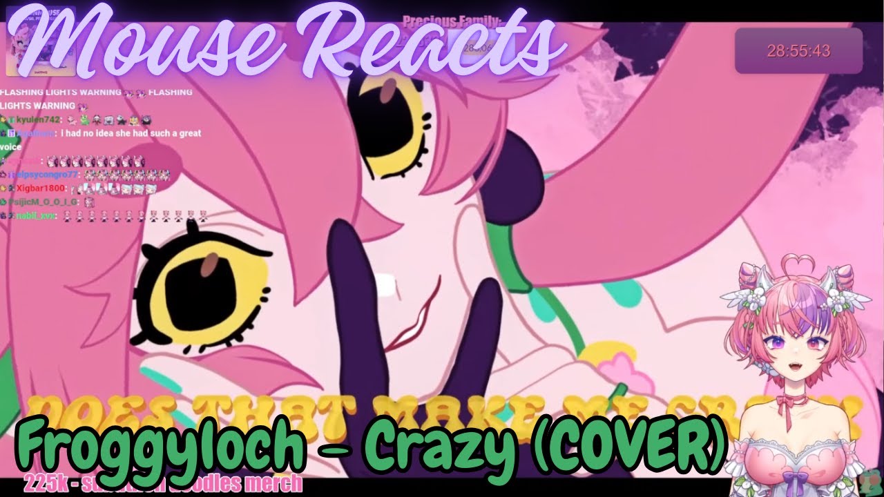 Mouse Reacts To Froggyloch's Cover of Crazy