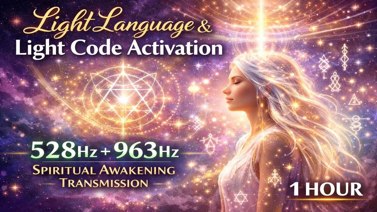 Light Language & Light Code Activation 528Hz + 963Hz Spiritual ...