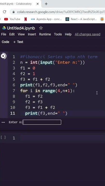 Program to find fibonacci series upto nth term in Python | 14 | 💻🔥🤖 ...