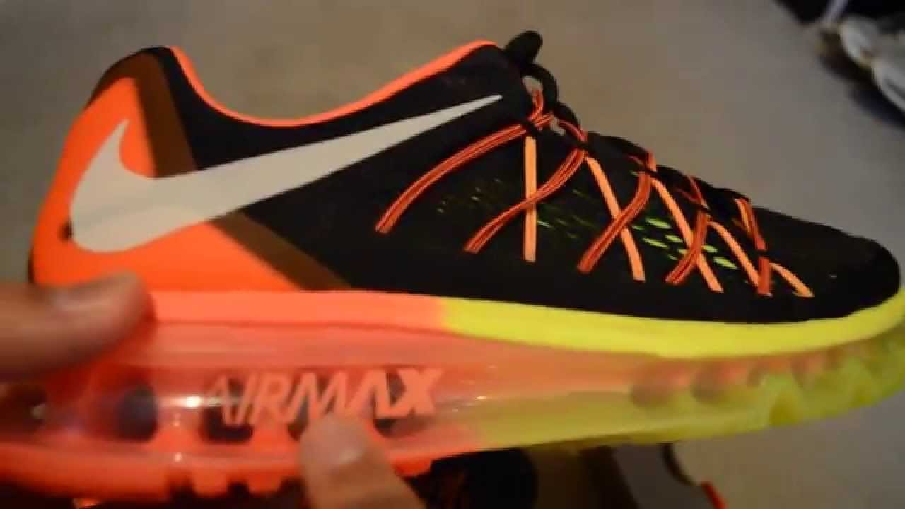 air max 2015 black and orange