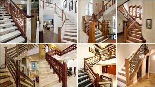 wooden stair railing design | wooden railing | wooden stair railing | @CivilEngineering09