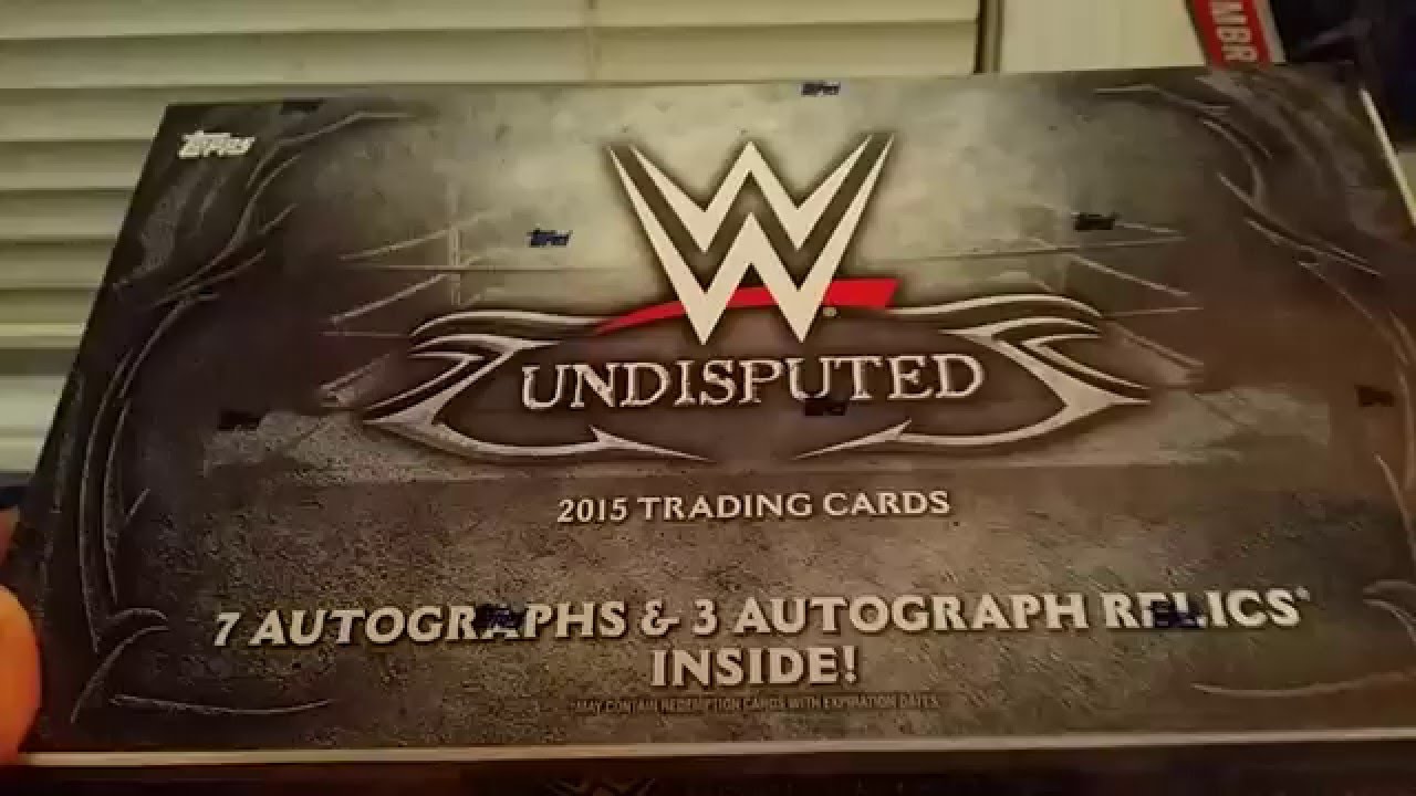 WWE Undisputed 2015 box break #1 - YouTube