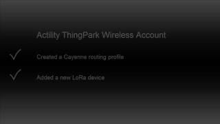 Adding Your Lora Actility Device To Cayenne Dashboard