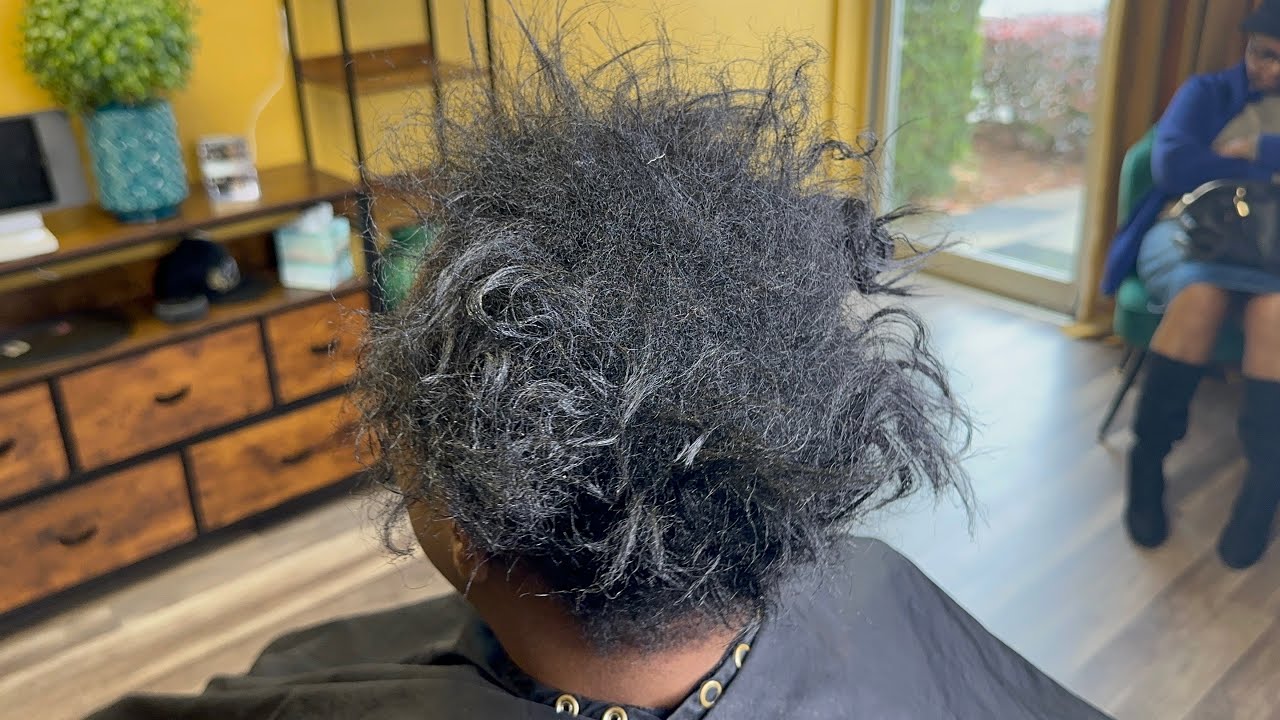 Her hair broke off from braids and stretching relaxers YouTube