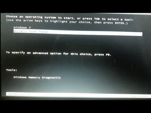 acronis true image selected boot device failed