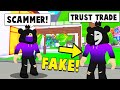 BULLY TT SCAMMER *PRETENDS* TO BE ME AND *SCAMS* FANS (Roblox Adopt Me)