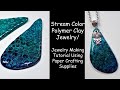 Blue Polymer Clay Jewelry / Jewelry Making Tutorial / How To Make Polymer Clay Jewelry