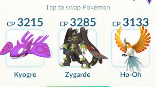 Using 100% Zygarde First time in Master League #pokemongo