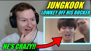 jungkook lowkey off his rocker REACTION!!!! (FUNNY)