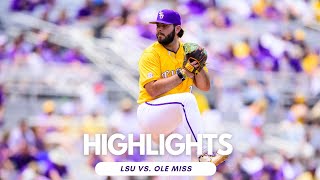 LSU Baseball Sweeps Ole Miss with 9-3 Win in Game 3 | Highlights