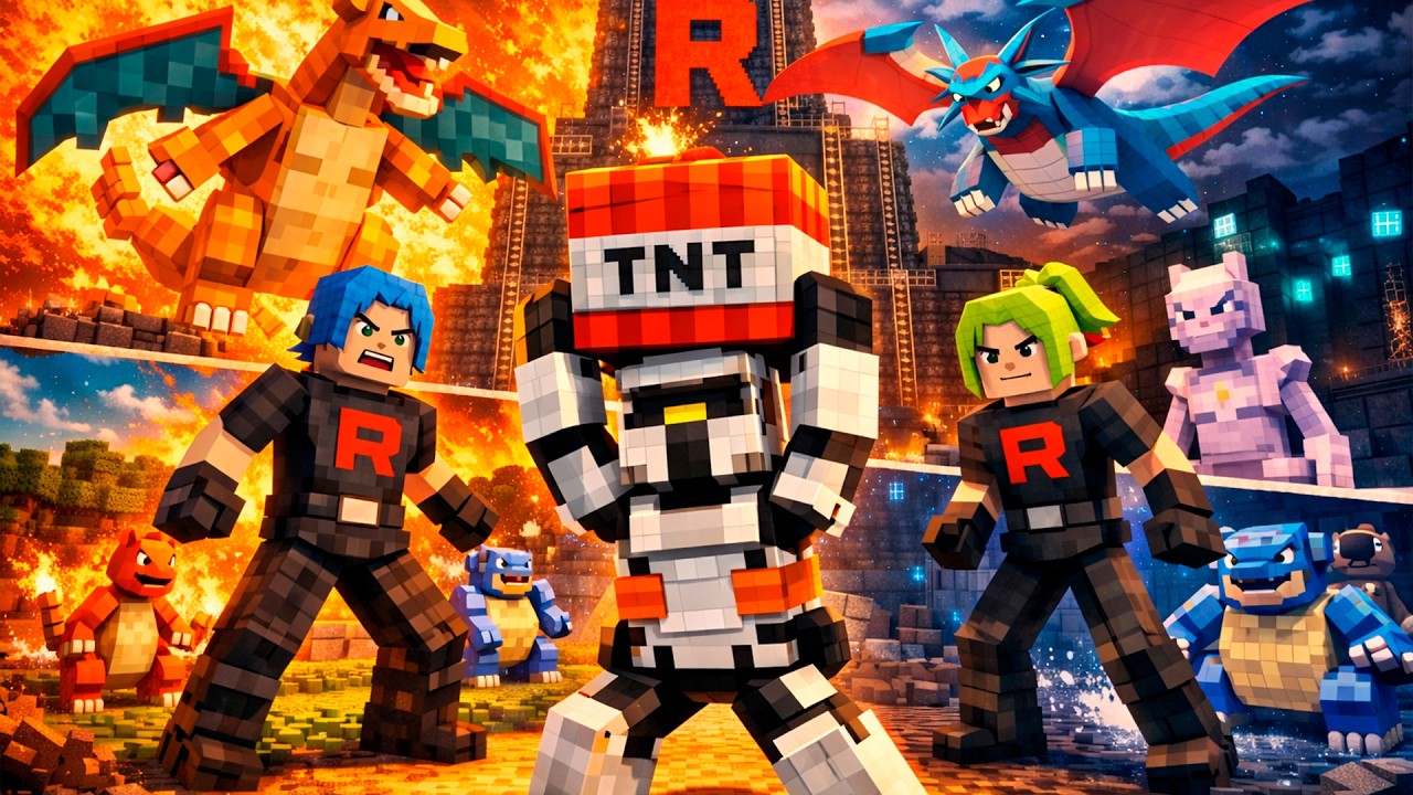 LUCHO CONTRA EL TEAM ROCKET EN COBBLEMON (COBBLEVERSE)