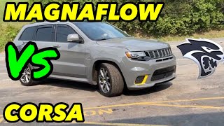 Jeep Trackhawk 6.2L SUPERCHARGED HEMI V8: CORSA EXTREME Vs MAGNAFLOW STREET SERIES!