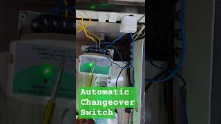 Ratnotech Automatic Changeover ⚡ Inverter Generator Solar Backup#changeoverswitch#solarsetup #shorts