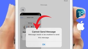 iOS 18: Cannot send message iMessage needs to be enabled to send this message
