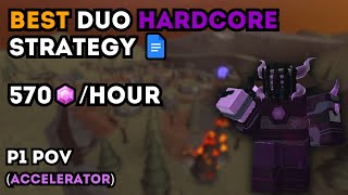 OUTDATED POV!!! Duo Hardcore Gem Grinding Strategy I P1 POV (Accelerator) I TDS Roblox