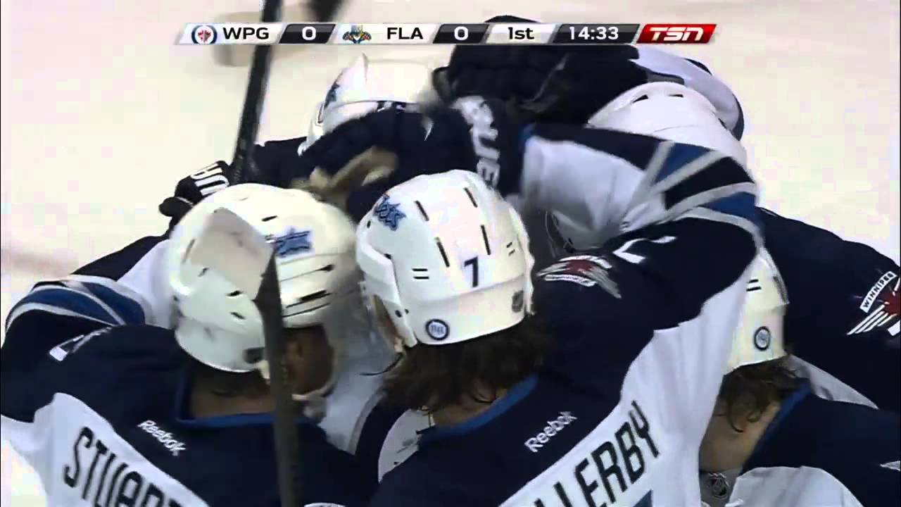 nhl hockey today Andrew Ladd 1-0 Goal vs Panthers [Dec 5 2013]