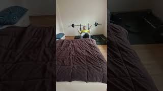 Day89 challenge44,5kg💪 adding 0,5kg every day, road to 💯👊 Bar 20kg 👊#challenge #100kg #motivation
