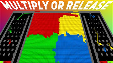 Multiply or Release №2 | AI Territory Battle simulation | Territory War | Algodoo | Marble Race