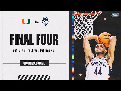 UConn vs. Miami - Final Four NCAA tournament extended highlights