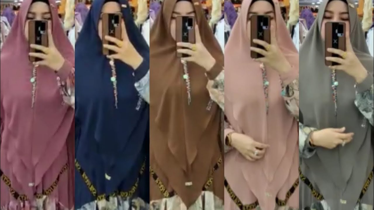GAMIS SYARI MODEL TERBARU BULAN INI || 3 model gamis keren cantik kekinian original butik