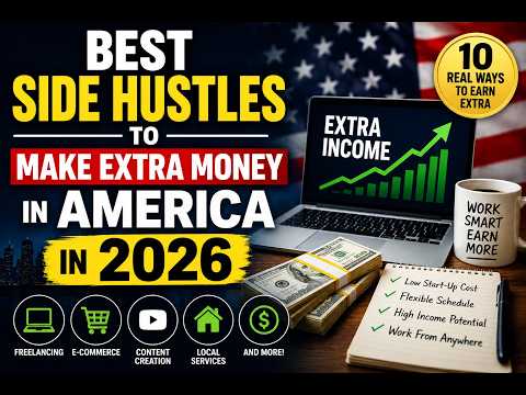 Thumbnail for Top 10 Side Hustles to Make Extra Money in America (2026 Ranking)
