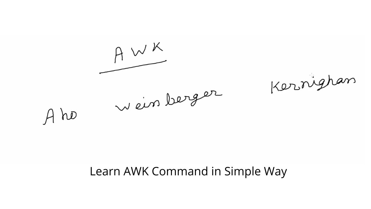 Tutorial | Knowledge | AWK command in unix - YouTube