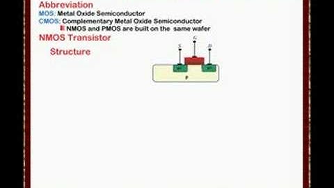 Analog CMOS VLSI Lecture One -2 NMOS Structure